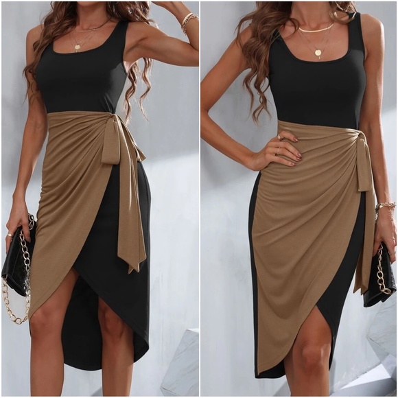 Side Tie Tank High Low Dress - Picture 9 of 11